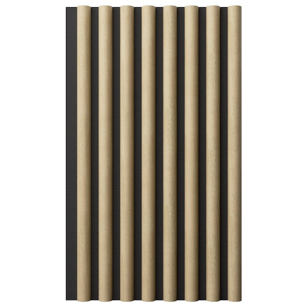 Ekena Millwork AcoustixPro Noise Cancelling Half Round Small Slat Wall Panel SWA0625X0500HRAW - main